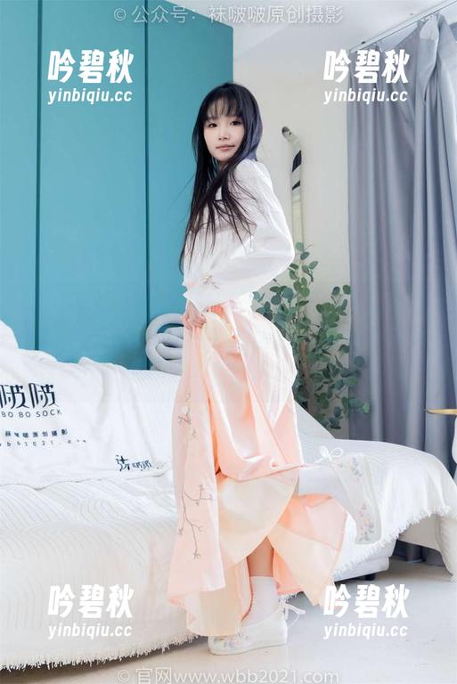 BoBoSocks袜啵啵-稚予 BoBoSocks袜啵啵 - 高清看起来就像在真实试吃,稚予和奶油蛋糕:甜腻得不要不要的!