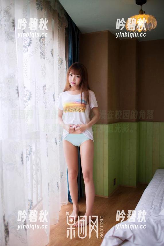 果团网 - 最新写真，陈雅漫在校园的角落里，结果我只想关注那道光影。